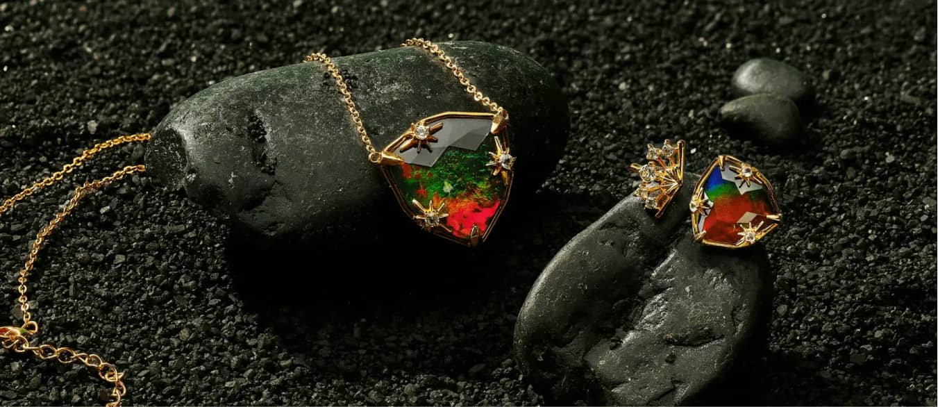 Shop Canadian Gold Ammolite Jewellery | KORITE