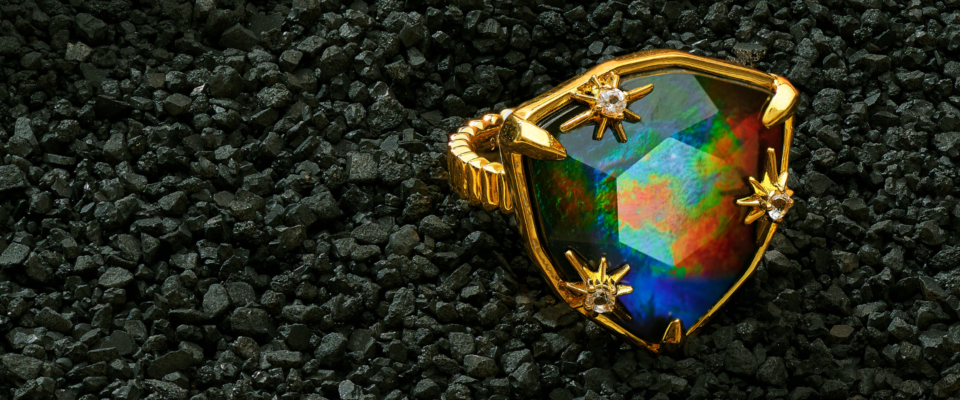 Rainbow colored gemstones deals