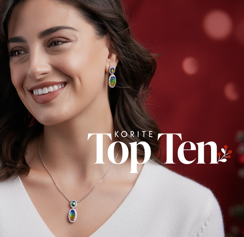 KORITE’s Top 10 Ammolite Gifts: Luxury Coloured Gemstone Jewellery for the Holidays