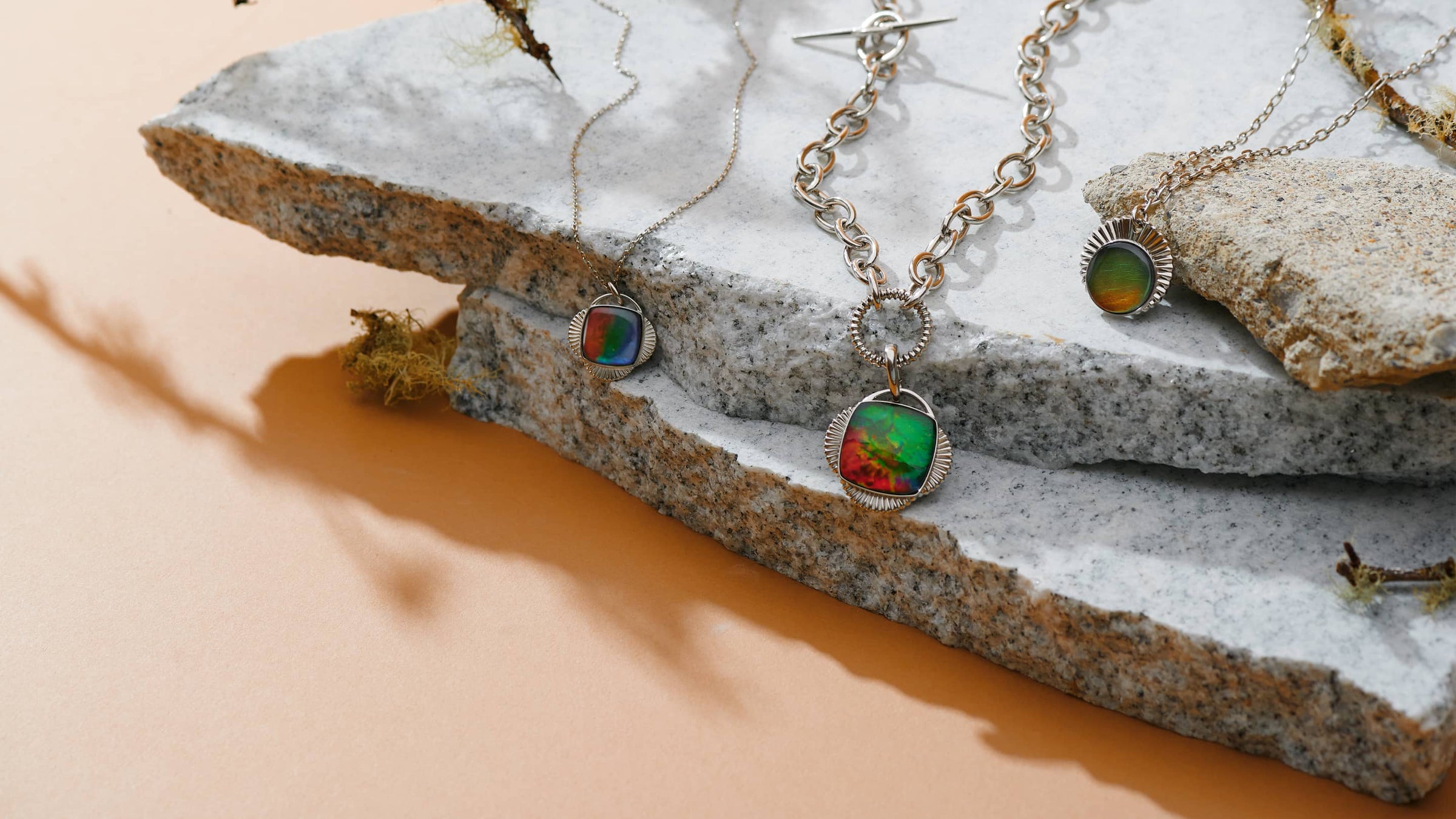 Ammolite pendants & necklaces