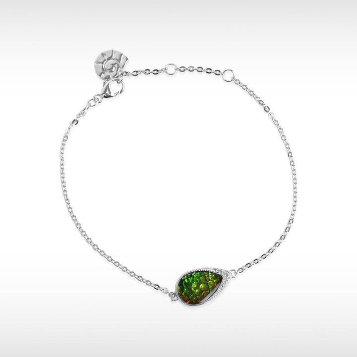 Imperial Ammolite Bracelet in sterling silver