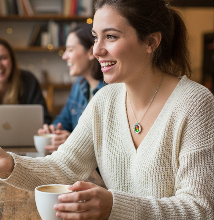 Limited Edition: Bloom Ammolite Pendant with Accents