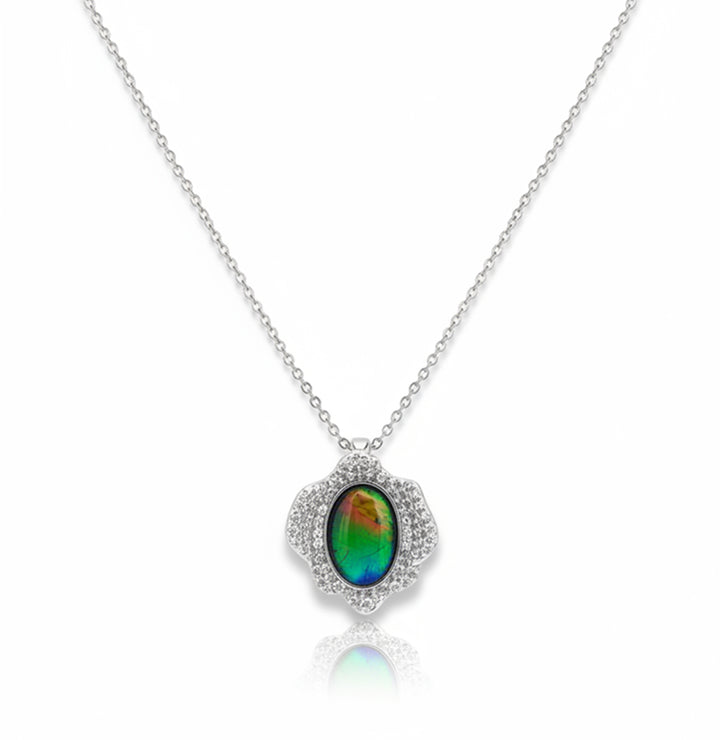 Limited Edition: Bloom Ammolite Pendant with Accents