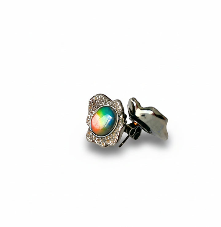Limited Edition: Bloom Ammolite Earrings with Accents
