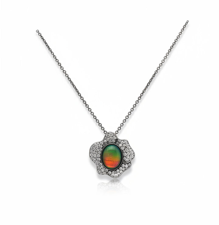 Limited Edition: Bloom Ammolite Pendant with Accents