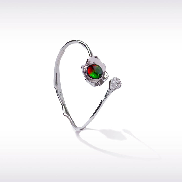 Bloom Ammolite Bracelet in Sterling Silver