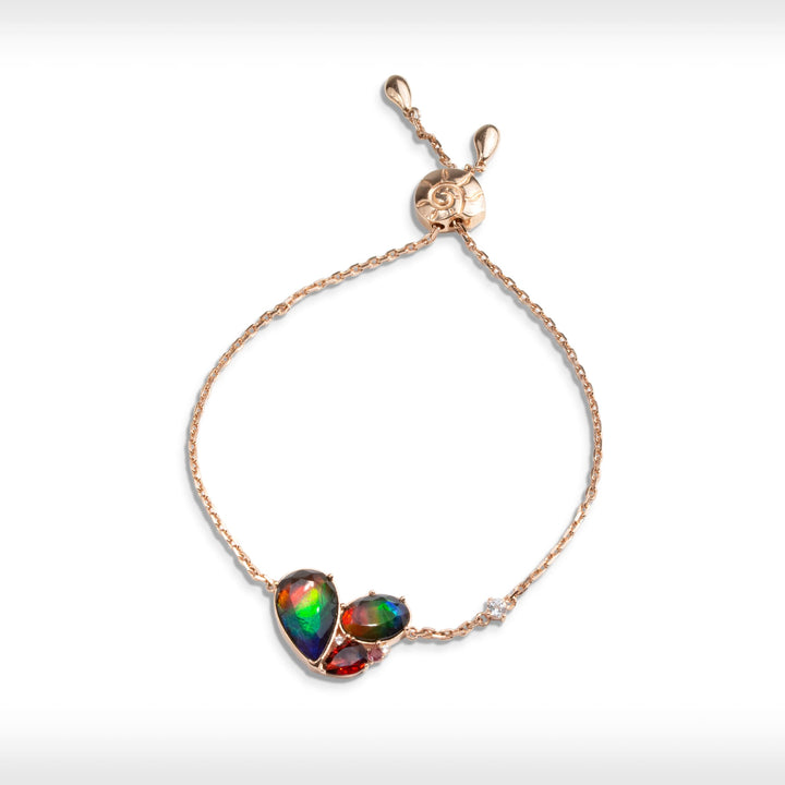 Adore Ammolite Bracelet in 18k Rose Gold Vermeil