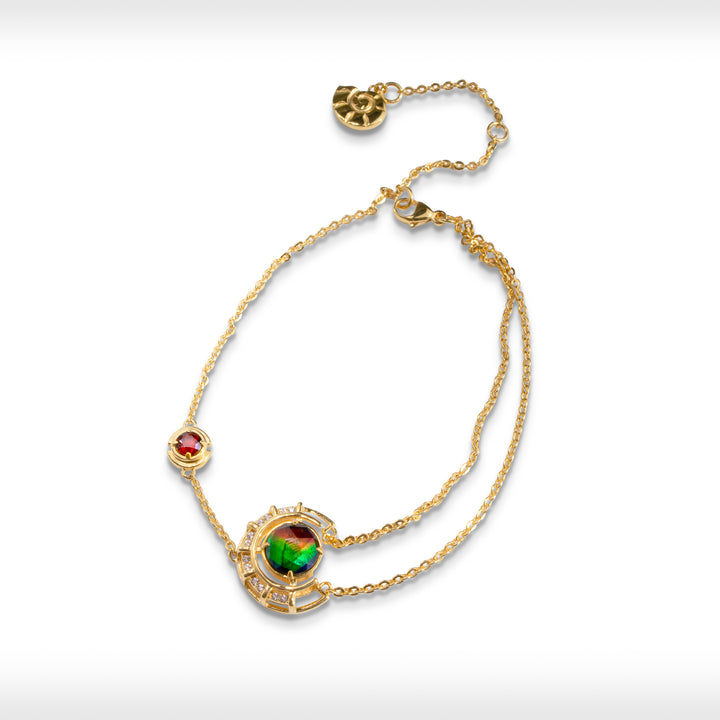Prosperity Ammolite Bracelet in 18k Gold Vermeil