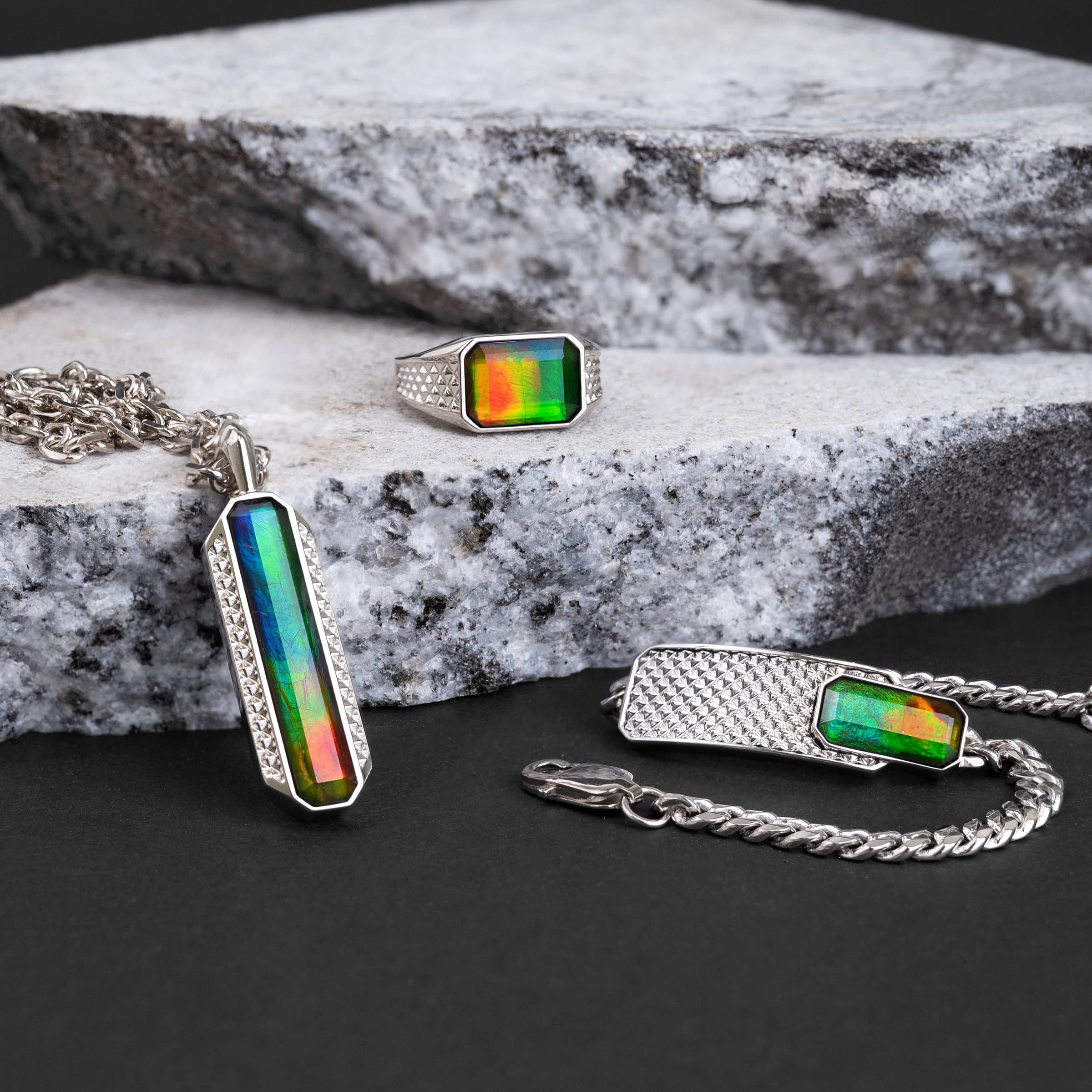 Korite ammolite pendant clearance