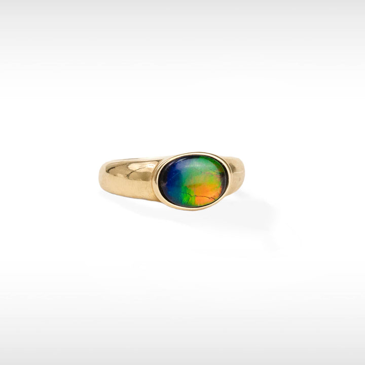 Women's Coby 14K Gold AA Grade Ammolite Ring