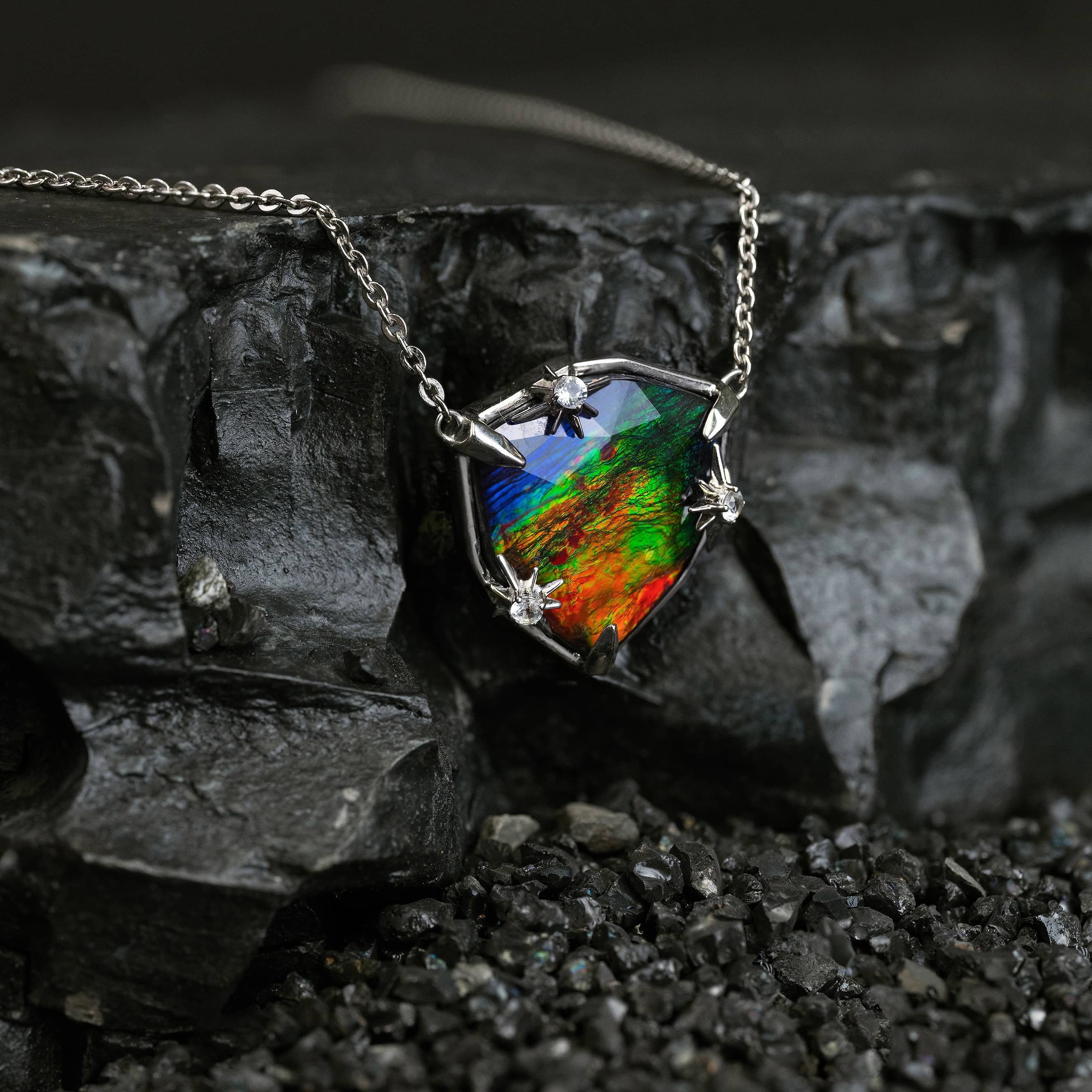 Ammolite hotsell Pendant