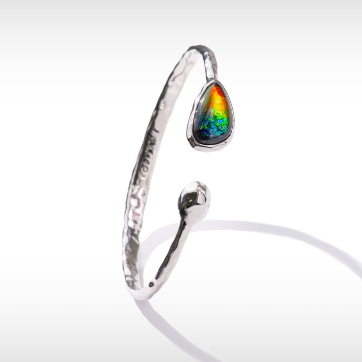 Waves Ammolite Bracelet in Sterling Silver