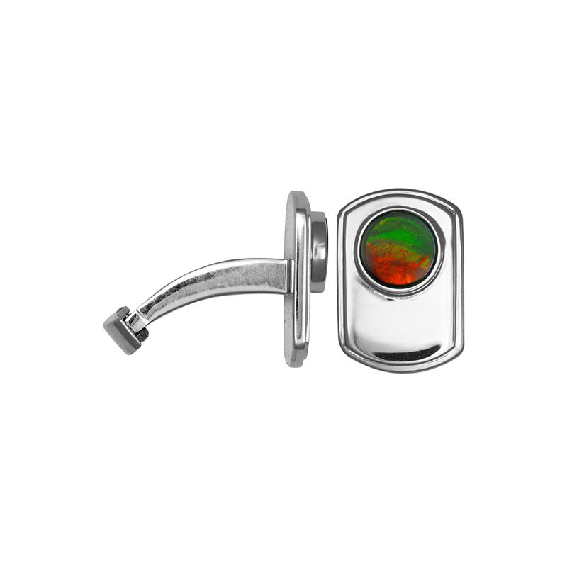 Sterling Silver Ammolite Cufflinks