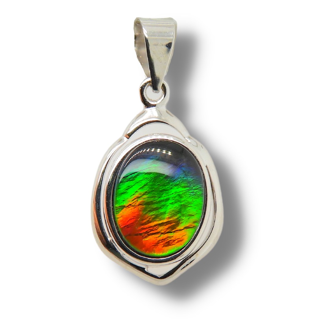 Women's Nelia 14K Gold AA Grade Ammolite Pendant