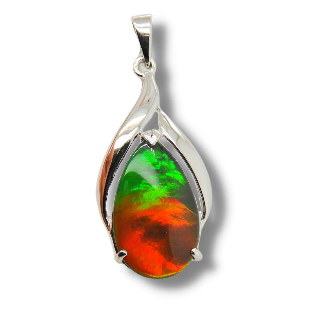 Women's Nina (Royal) 14K Gold A Grade Ammolite Pendant