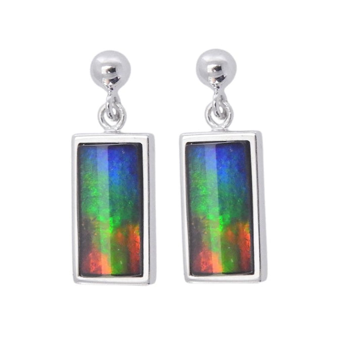 Women's Pricscilla 14K Gold AA Grade Ammolite Earrings